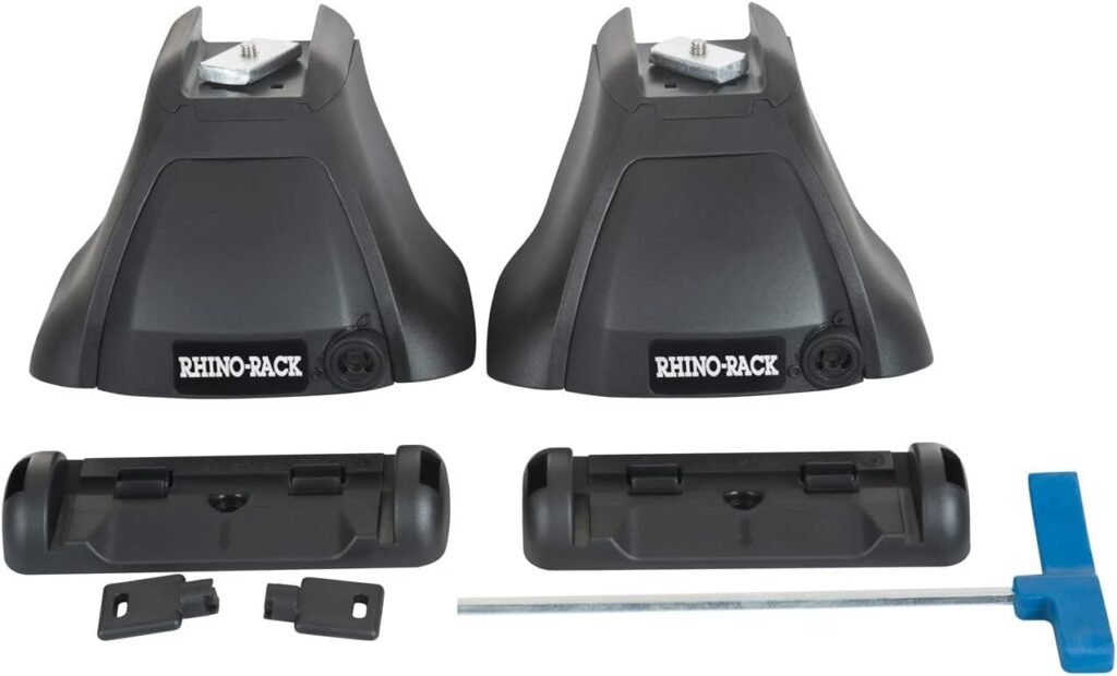 Rhino-Rack Legs for HD Bars, 2 Legs, Glass Filleed Nylon, Compatible with Pickup Trucks from Ford, GMC, Chevy, RAM, Toyota, Nissan, Black (RLKHDH)