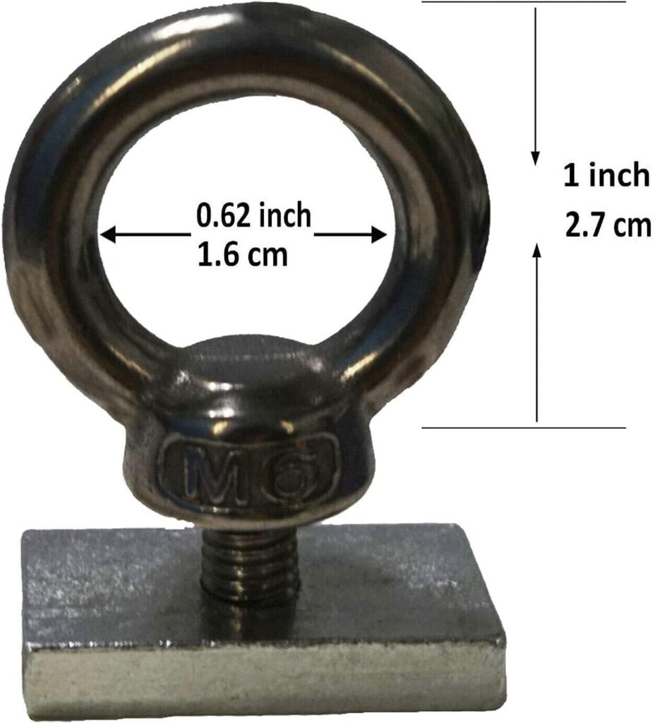 4 Pack Heavy-Duty Stainless Steel Eye Bolt tie Down Anchor kit for roof Rack. Also can be Used for fix The 4WD Awning and Other Accessories.