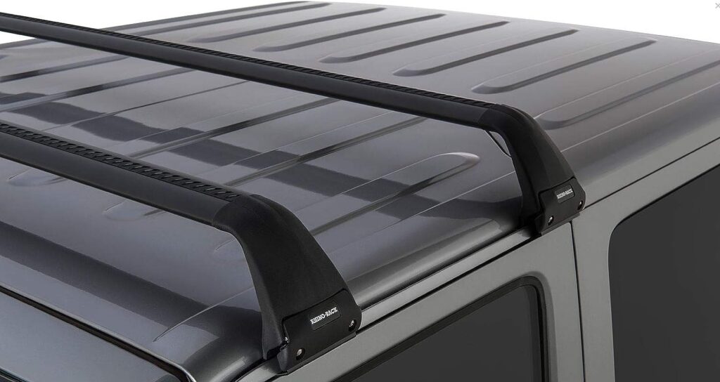 Complete Roof Rack Kit Cross Bars and Legs Compatible with Jeep Wrangler or Gladiator