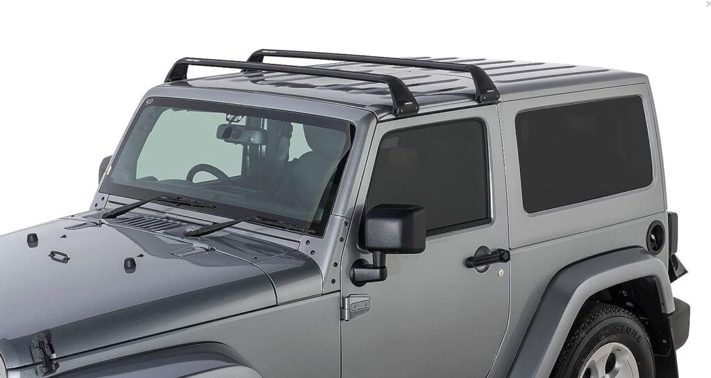 Complete Roof Rack Kit Cross Bars and Legs Compatible with Jeep Wrangler or Gladiator