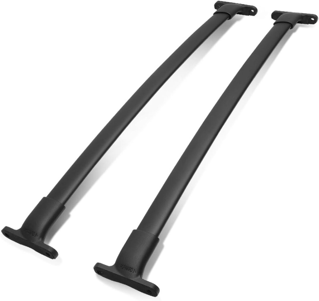 DNA MOTORING PT-ZTL-8028 Pair Aluminum Car Roof Rack Cross Bars Compatible with 2016-2018 Explorer,Black