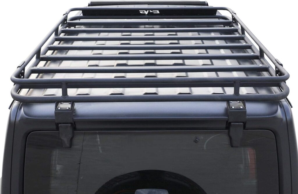 EAG Steel Roof Mounted Cargo Basket Rack Fits for 2018-2022 Wrangler JL