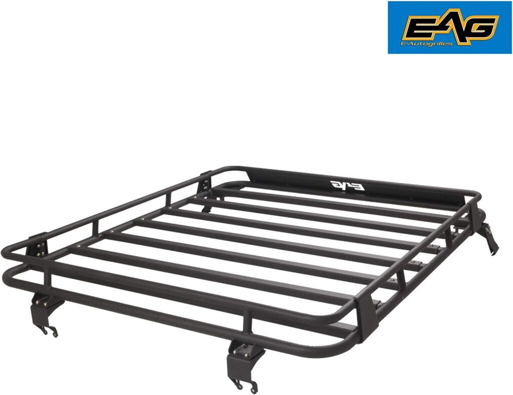 EAG Steel Roof Mounted Cargo Basket Rack Fits for 2018-2022 Wrangler JL