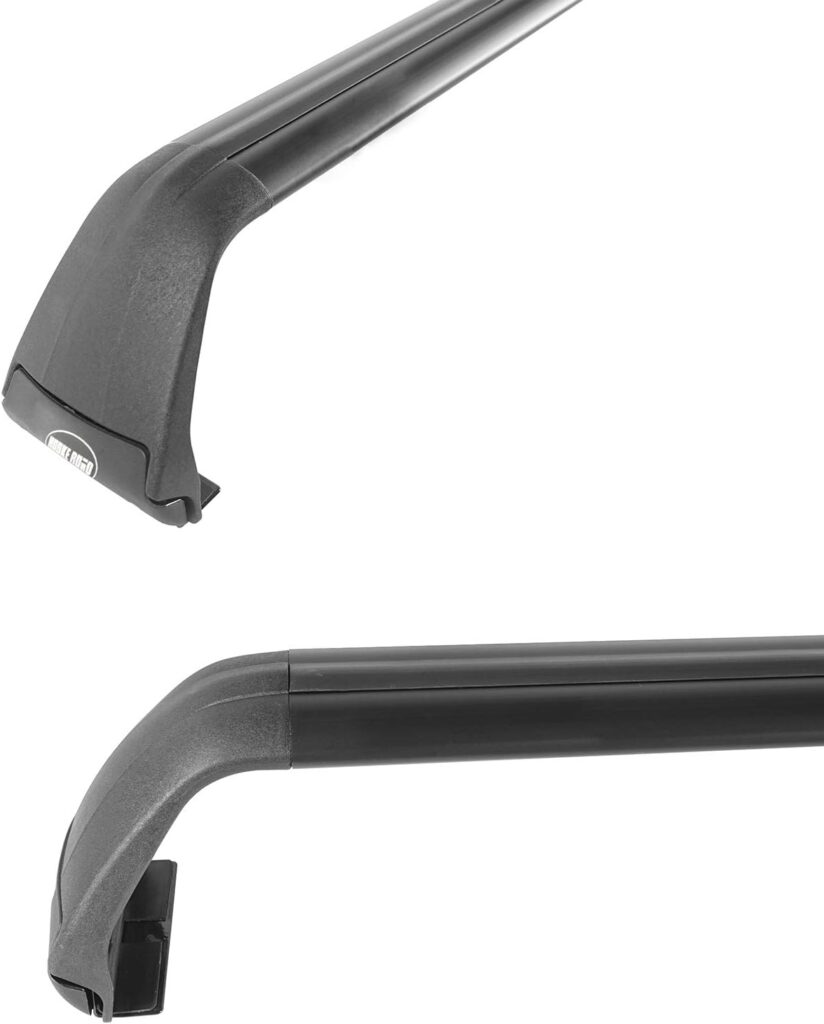 Hooke Road Roof Rack Cross Bars Kayak Cargo Carriers Compatible with Jeep Wrangler JK JL Gladiator JT 2007-2023 (4-Door Hard Top)