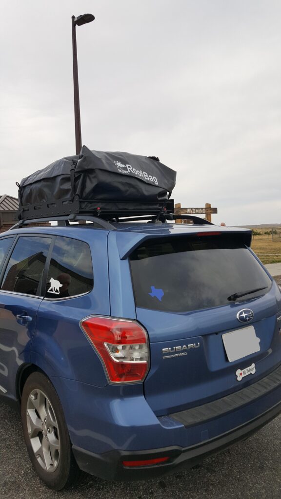 How to Install a Roof Mounted Cargo Bag on a Subaru Outback