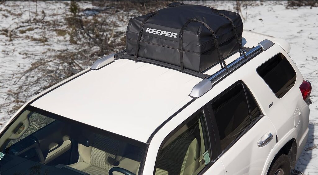 Keeper 07202 Weatherproof Rooftop Cargo Bag, 11 Cubic Feet, Black