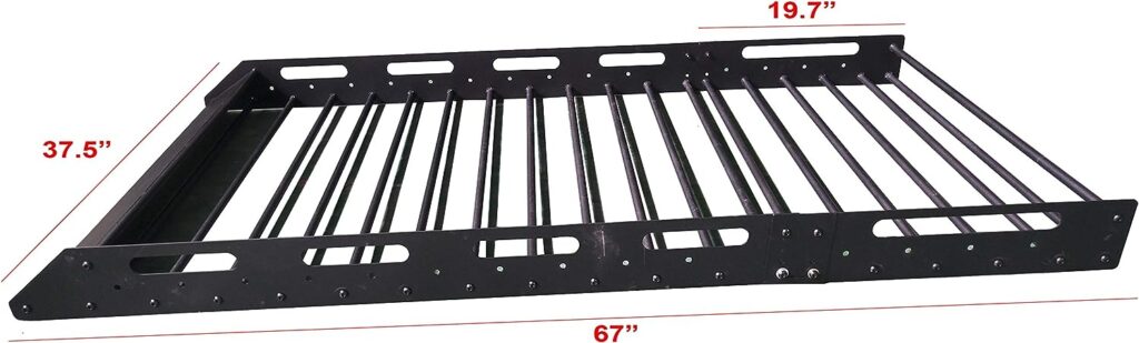 MPH Production Universal Roof Rack for Truck (Cargo Car Top Luggage Carrier Basket Traveling SUV Holder) (RB-001-JJ-G)