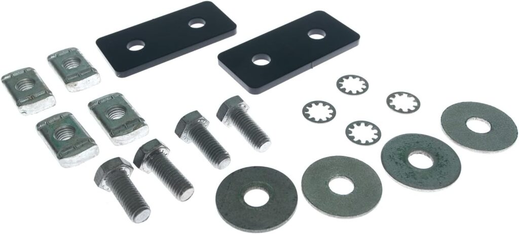 Rhino-Rack HD Bar Kit to Mount a Pioneer Platform, One Kit Per Bar, Powder Coated Steel, Black (43105)