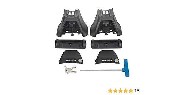 Rhino-Rack Legs Pair for 2500 Roof Racks Fits Vortex Bar for a 3rd Row Cross Bar, Glass Reinforced Nylon, Black (RLKVAH)