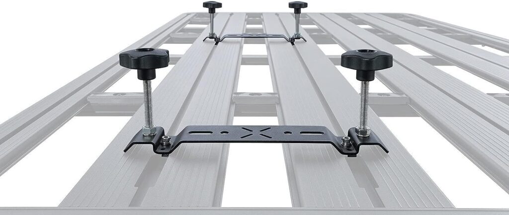 Rhino-Rack Mounting Kit for Recovery Board or Recovery Tracks, Mount up to Four Recovery Boards, Works with Pioneer Platform, Powder Coated Stainless Steel (43235)