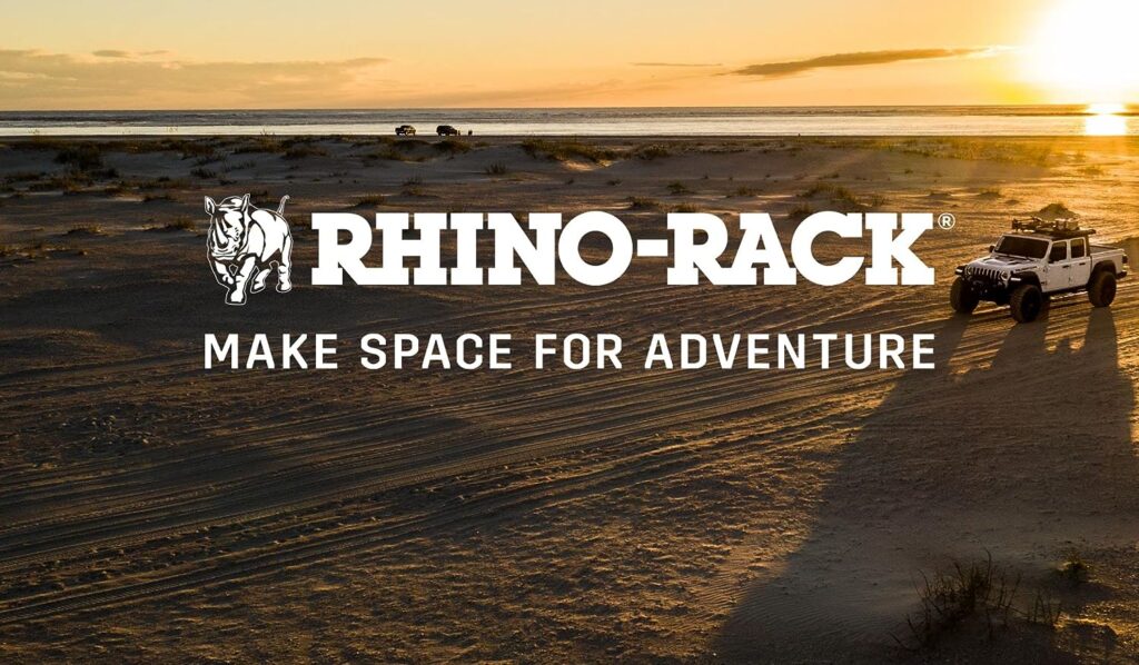 Rhino Rack Cap/Topper/Canopy Complete Roof Rack Kit with Quick Release Legs, Bars, Some Kits Included 65 Tracks