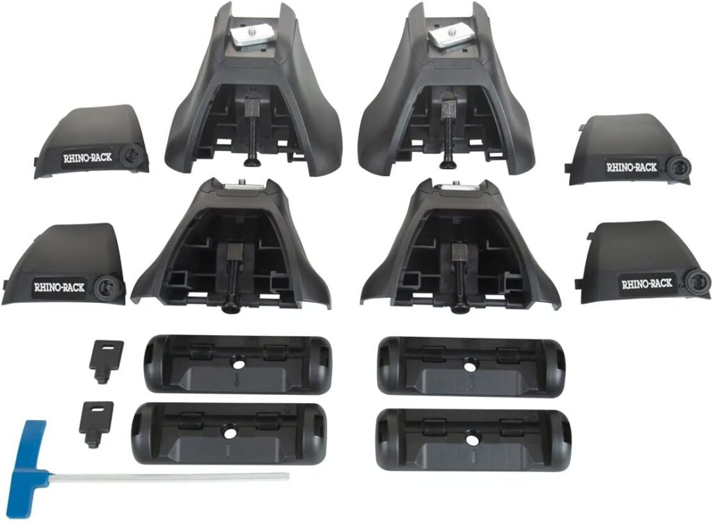 Rhino Rack Quick Mount Legs for HD Bars with Locks x4 (RLKHD), Small