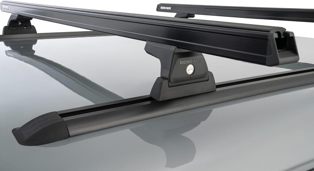 Rhino-Rack Cap/Topper/Canopy Complete Roof Rack Kit with Quick Release Legs, Bars, Some Kits Included 65 Tracks
