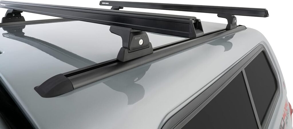 Rhino-Rack Cap/Topper/Canopy Complete Roof Rack Kit with Quick Release Legs, Bars, Some Kits Included 65 Tracks