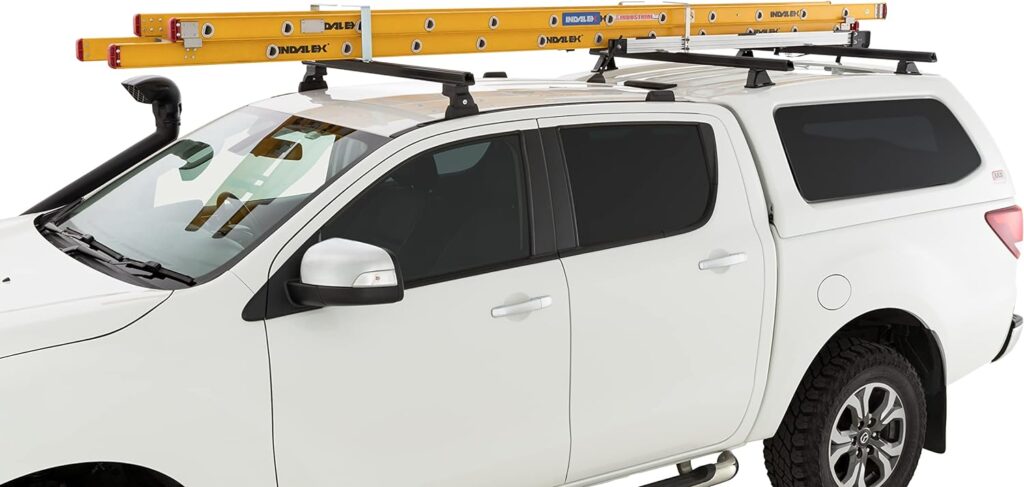 Rhino-Rack Cap/Topper/Canopy Complete Roof Rack Kit with Quick Release Legs, Bars, Some Kits Included 65 Tracks